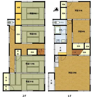 岡山県倉敷市菰池3【一戸建】の間取り