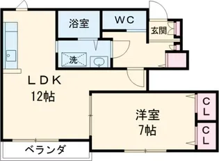 スペランツァC【1階】の間取り