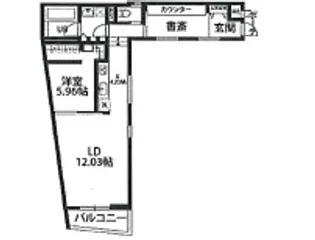 デコール代官山【1階】の間取り