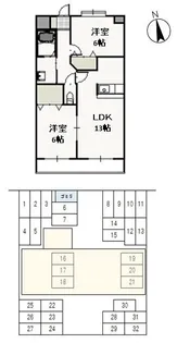 プレジール奥田【4階】の間取り