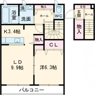 サントル上北沢【2階】の間取り