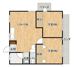 ローズハウス【2階】の間取り