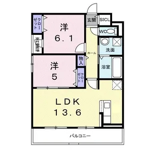 アンジュ シマモト【3階】の間取り