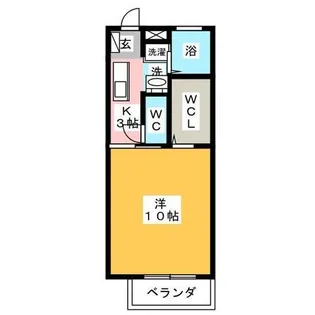 ロイヤルコートA・B【1階】の間取り