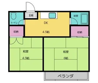 五月荘【2階】の間取り