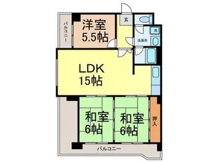 ステ-ト林ビル【3階】の間取り