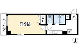 メゾン衣笠【4階】の間取り