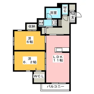 ガーデンプレイス【1階】の間取り