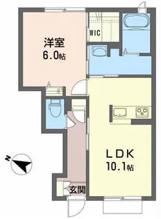 ミディ ソレイユ【1階】の間取り