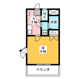 マウンティン藤【3階】の間取り