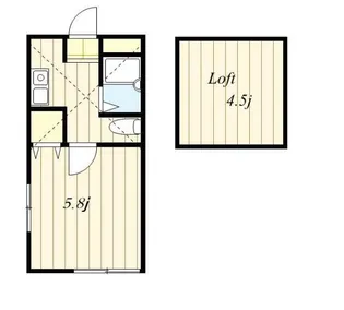 リヴィエール調布【2階】の間取り