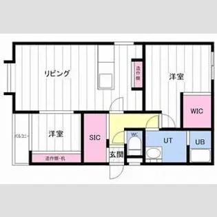 フラット佳月【4階】の間取り