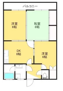レジデンス竪林【3階】の間取り