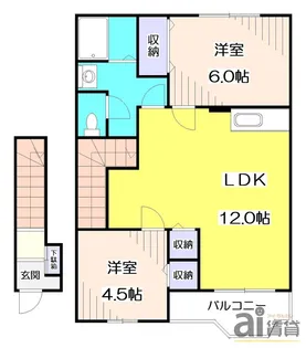 ハイム・フローラル【2階】の間取り