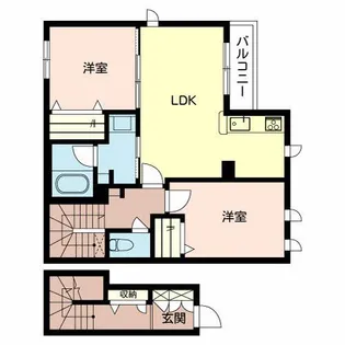 シャーメゾン クオーレ【2階】の間取り