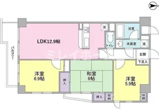 クレストコート【4階】の間取り