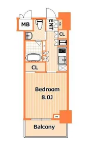 プラウドフラット横浜【10階】の間取り