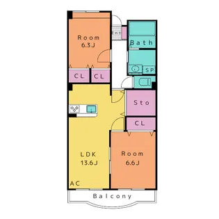 リュミエール【5階】の間取り
