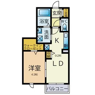 ノーブル【1階】の間取り