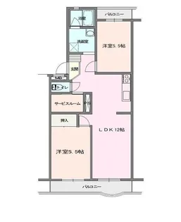 グランドゥール【2階】の間取り