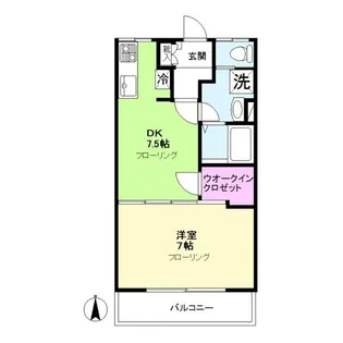 コスモ千鳥【1階】の間取り