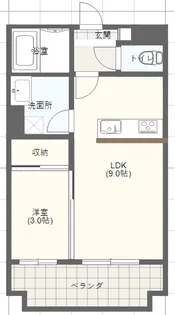 メゾン・ド・冨士【4階】の間取り