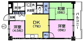 第2長谷川マンション【1階】の間取り