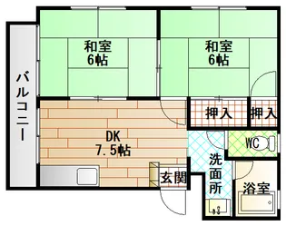 プルミエール東野【1階】の間取り