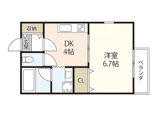 RIDERE(リーデレ)廿日市【2階】の間取り