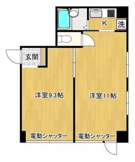 ラ・メルシー旗の台【1階】の間取り