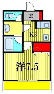 後関マンション【3階】の間取り