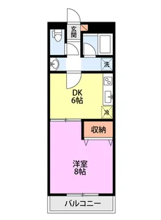 シャレー小新南C【2階】の間取り