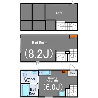 ハーミットクラブハウス駒沢大学【1階】の間取り
