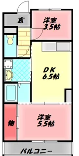 サバービア581【5階】の間取り