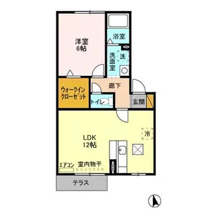 リビングタウンみどりのA【2階】の間取り