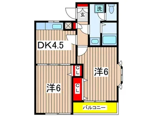 シャンポワール日吉【3階】の間取り