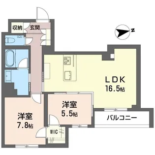 メリア調布【3階】の間取り