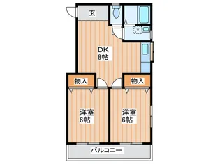 福田マンション【3階】の間取り