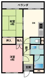 ポワールマンション【1階】の間取り