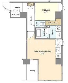 RODIA日本橋茅場町【6階】の間取り