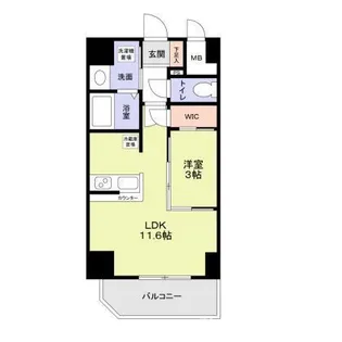 ラ・ピシーヌ南堀江【8階】の間取り