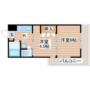 アーバンハイツ向山【3階】の間取り