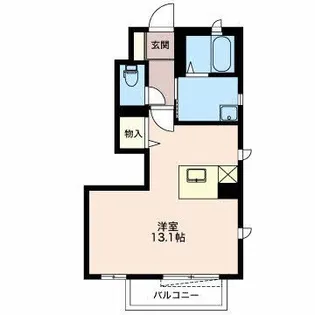 グリーンタウンB【1階】の間取り