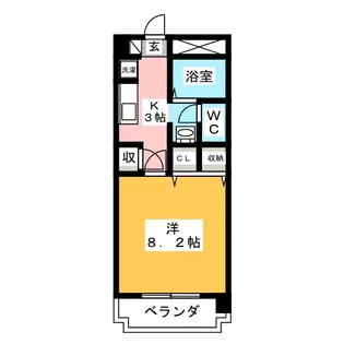 グランパレ中央林間【1階】の間取り