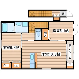 エトワールマルコI【2階】の間取り