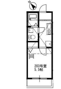 サンティエグラン横浜白楽【2階】の間取り