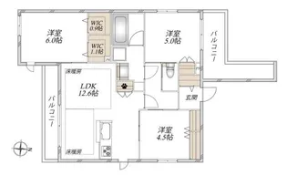 【新築☆旭化成ヘーベルメゾン】プランドールII【3階】の間取り