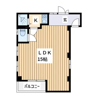 ハイネス鹿島田【1階】の間取り