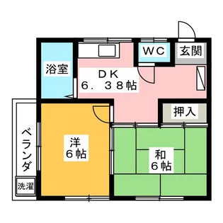 第2ハイムアズマ【1階】の間取り