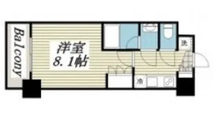 プレスタイル菊川【6階】の間取り